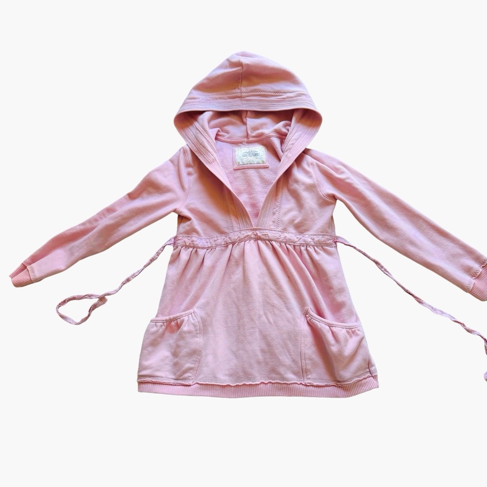 vintage y2k pink babydoll hoodie sweater v-neck bella swan